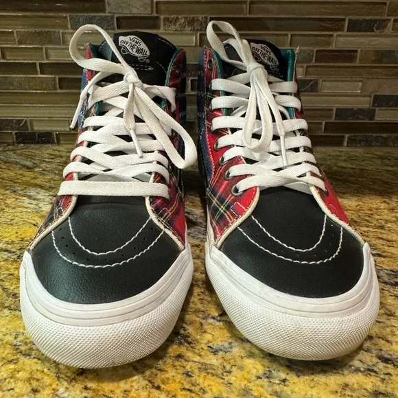 Vans Sk8-Hi Tartan Daze Punk Hi-Top Sneakers Shoes Size Men 5.5 EU size 37 - Picture 3 of 10